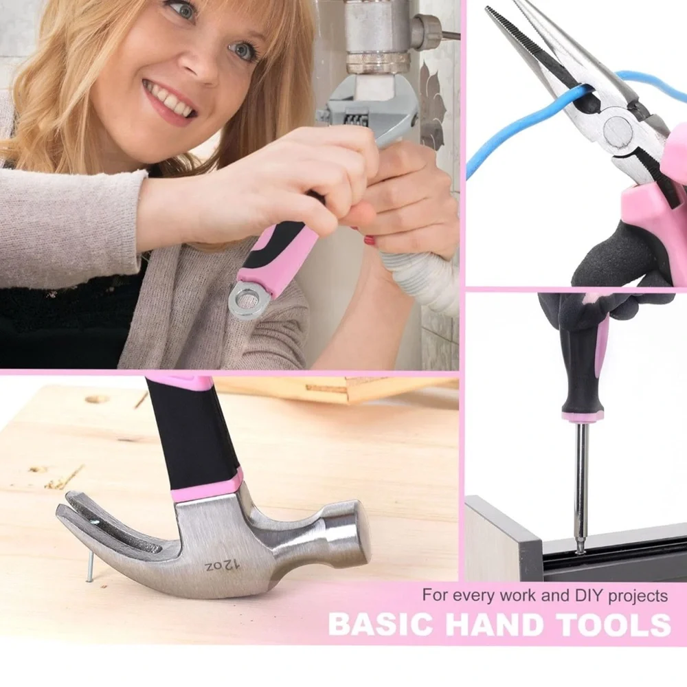 Pink and Black Home Tool Kit - Picture 6 of 9